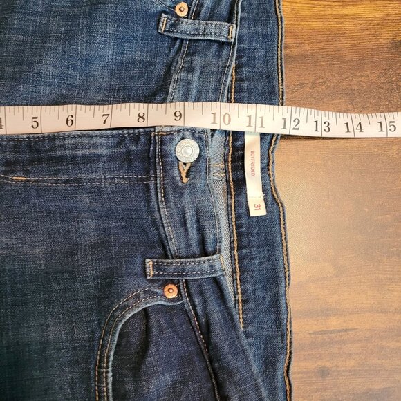 Levi's Jeans Size 31 Boyfriend Mid Rise Medium Dark Wash Stretch Denim - Picture 8 of 11